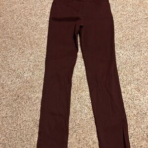 Van Heusen Maroon Ankle Dress Pants, sz4